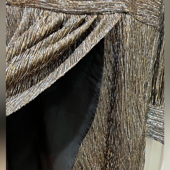 THE KOOPLES METALLIC BRONZE SHORT DRESS SIZE 1/Small NWT The Luxe dress - Picture 6 of 16